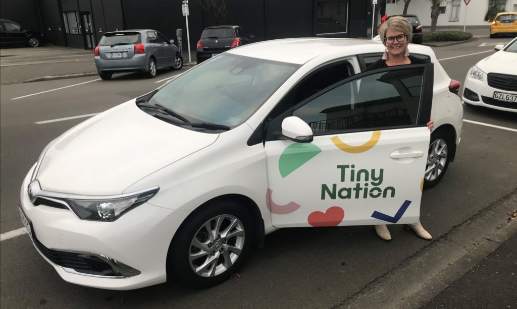Erin Maloney Founding Director of Tiny Nation visiting Educators in New Zealand